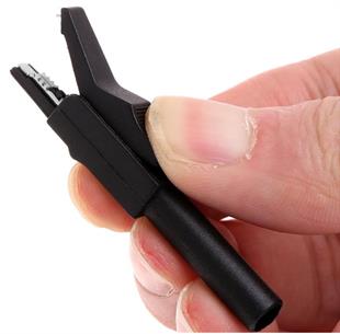 IC-243B 4Mm Banan Jak Girişli Krokodil CatII (2li Takım Siyah-Kırmızı)