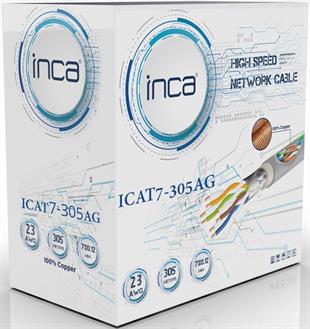 INCA 305metre CAT7 S-FTP 23AWG Saf Bakır LSZH Kablo ICAT7-305AG