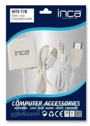 INCA IHTV-7TB HDMI to VGA + AUDIO Beyaz