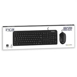 INCA IMK-375T Kablolu USB Q Trk Siyah Klavye - Mouse Set