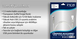 INCA IPR-1T 1.5 Mt USB 2.0 Yazıcı Kablosu