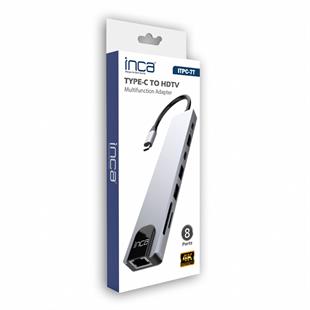 INCA ITPC-7 0.15metre 7in1 Çok Portlu Görüntü Adaptörü 4K