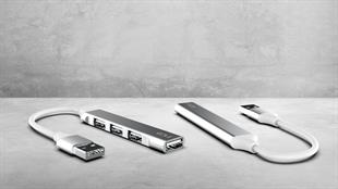 INCA IUSB-04T USB 3.0 +3*USB 2.0 Slim Aluminyum Kasa USB Çoklayıcı