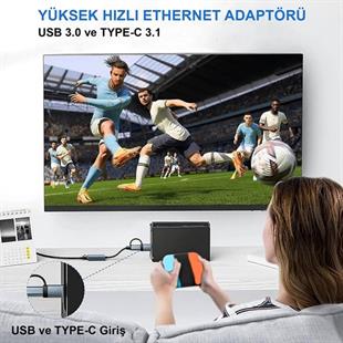 INCA IUTP-01T Gigabit TypeC-USB 3.0 Harici Ethernet