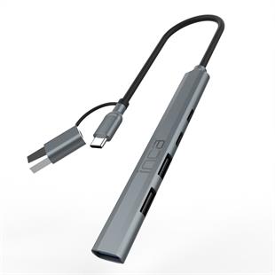 INCA IUTP-06T USB 3.0 & Type-C 3.1 1 X USB 3.0 +2 X USB+Type-c PD100W 2.0 Aluminyum Kasa