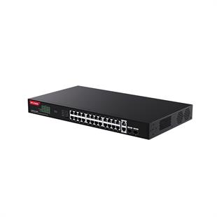 IP-COM IP-G1128P-24-410W 24 PORT POE 10/100/1000 2x GE + 2x SFP 410W YONETILEMEZ RACK MOUNT SWITCH