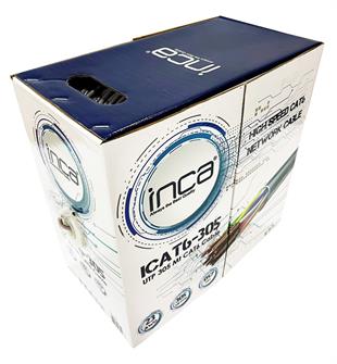 Inca ICAT6-305M 305m CAT6 UTP 23 AWG kablo,gri