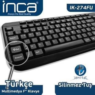 Inca IK-274FU USB F Multi medya klavye,siyah