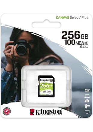 KINGSTON SD 256GB Canvas Select Plus SDS2/256GB Hafıza Kartı