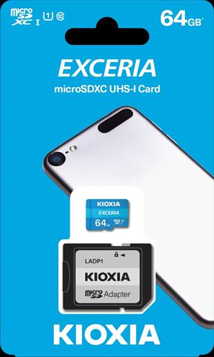KIOXIA MicroSD 64GB EXCERIA LMEX1L064GG2 Class10 Hafıza Kartı