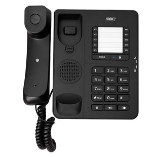 Karel TM-142 Analog Sabit Kablolu Ekransız Siyah Masaüstü Telefon