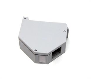 Keystone Housing for DIN-Rail mounting- DIN-Rail adapter for 1x Keystone- Labeling field- Earthing spring- Side cover