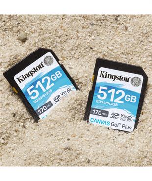 Kingston 512GB SDXC Canvas Go Plus 170R C10 UHS-I U3 V30