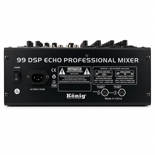 König KX-4 4 Kanal 2 Aux Giriş USB - MP3 - BT 99 DSP 2X7 Band EQ Deck Mikser