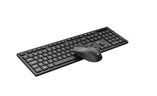 LECOO KW201 Q Türkçe Kablosuz Siyah Klavye + Mouse Seti