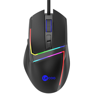 LECOO MS106 Kablolu USB RGB 3200dpi Siyah Gaming Mouse