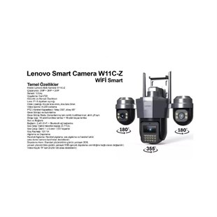 LENOVO W19C-U (JA-W11C-Z-U) 9MP 3 LENSLİ 4K WIFI KAMERA