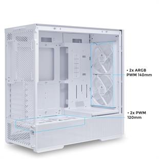 LIAN LI LANCOOL 207 4x FAN MID-TOWER BEYAZ ATX KASA G99.LAN207RW.00