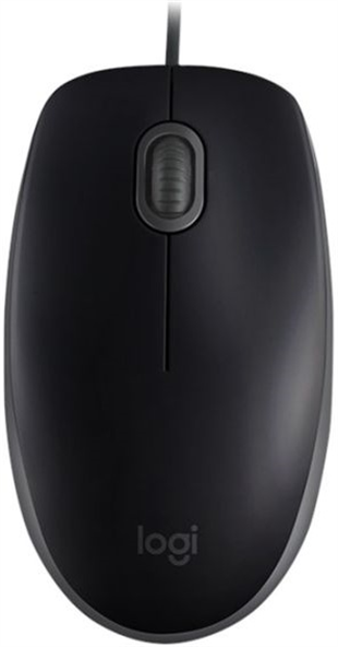 LOGITECH B110 Kablolu USB Sessiz Siyah Mouse (910-005508)