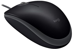 LOGITECH B110 Kablolu USB Sessiz Siyah Mouse (910-005508)