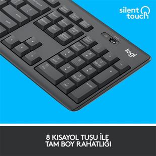 LOGITECH MK295 Kablosuz Q Trk Siyah Klavye - Mouse Set (920-009804)