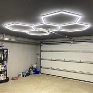Ledx AL-RW7226 Altıgen Petek 240W Beyaz Led Armatür Garaj Dekoratif Aydınlatma