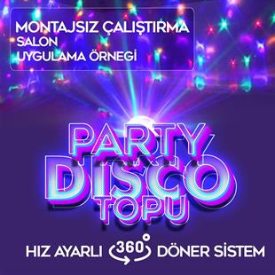 Ledx GM-0803B Sihirli Led Dönen Disko Topu Hoparlör Kablosuz USB/Mp3/Bluetooth Kumandalı 360 Derece