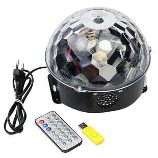 Ledx GM-0803B Sihirli Led Dönen Disko Topu Hoparlör Kablosuz USB/Mp3/Bluetooth Kumandalı 360 Derece