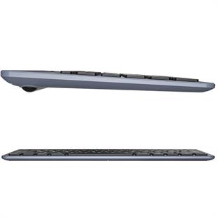 Lenovo Lecoo BK100 Bluetooth V3.0 Çoklu Cihaz Uyumlu Şarj Edilebilir Kablosuz Gri Türkçe Q Klavye