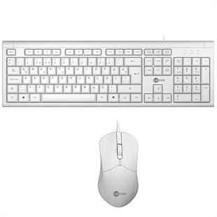 Lenovo Lecoo CM101 USB Kablolu Türkçe Q Klavye - Mouse Set Beyaz
