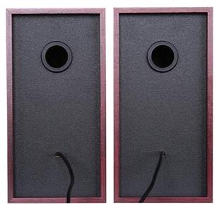 Lenovo Lecoo DS105 6W Ahşap Gövdeli Masaüstü Stereo Hoparlör - USB + 3.5mm Jack Girişli PC Hoparlörü