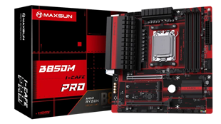 MAXUN B850M-M I-CAFE PRO DDR5 HDMI-DP PCIE 5.0 AM5 mATX