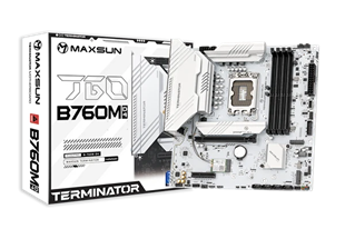 MAXUN TERMINATOR B760M-D4-ICE DDR4 HDMI-DP PCIE 5.0 1700p mATX BEYAZ