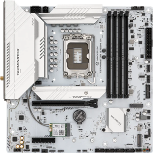 MAXUN TERMINATOR B760M-D4-ICE DDR4 HDMI-DP PCIE 5.0 1700p mATX BEYAZ