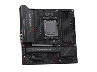 MAXUN TERMINATOR B850M DARK WIFI6 DDR5 HDMI-DP TYPEC PCIE 5.0 AM5 mATX