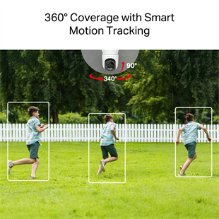 MERCUSYS 3mp 4mm Kablosuz Wıfı Pan-Tilt Harici IP Kamera MC510