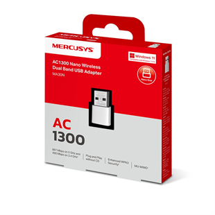 MERCYSY MA30N NANO WIFI5 AC1300 Usb Kablosuz Ağ Adaptörü