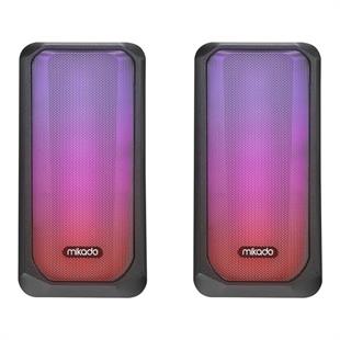 MIKADO MD-356 Siyah Hoparlör RGB Ledli