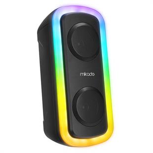 MIKADO MD-C18 Siyah 8W RGB Işıklı Taşınabilir Hoparlör