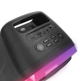 MIKADO MD-C18 Siyah 8W RGB Işıklı Taşınabilir Hoparlör