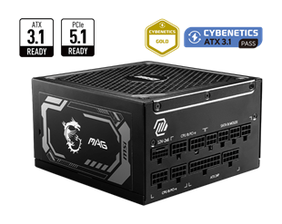 MSI 1250w 80+ Gold MAG A1250GL PCIE5 Tam Modüler Power Supply