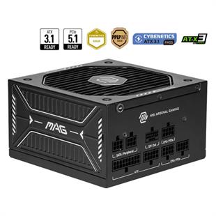 MSI 750W 80+ GOLD MAG A750GLS PCIE 5.1 POWER SUPPLY