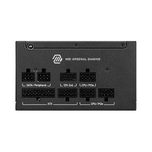 MSI 750W 80+ GOLD MAG A750GLS PCIE 5.1 POWER SUPPLY