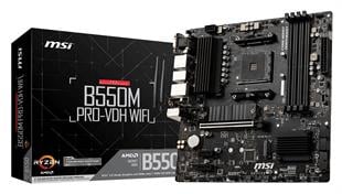 MSI B550M PRO-VDH WIFI DDR4 HDMI DP PCIE 4.0 AM4 mATX