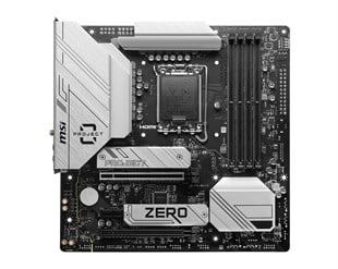 MSI B760M PROJECT ZERO DDR5 HDMI-DP TYPEC PCIE 4.0 1700p mATX
