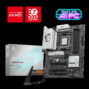 MSI B850 GAMING PLUS WIFI AM5 DDR5 8200MHZ(OC) DP 3x M.2 USB 10Gbs 5G LAN WI-FI 7 ATX