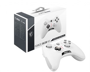 MSI GG FORCE GC30 V2 WHITE Kablosuz Gamepad Beyaz