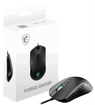 MSI GG Forge GM320 RGB 12800 DPI Kablolu Siyah Oyuncu Mouse
