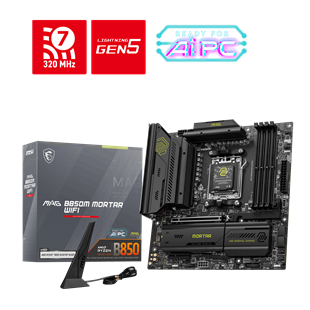 MSI MAG B850M MORTAR WIFI7 DDR5 HDMI-DP PCIE 5.0 AM5 mATX