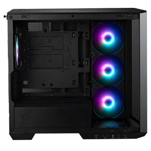 MSI MAG PANO M100R PZ B65 TEMPERLİ CAM 3X120MM 1X120MM ARGB FAN 650W BRONZ PANORAMİK SİYAH KASA
